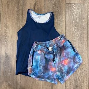 Athleta Girls Tank/Shorts Set